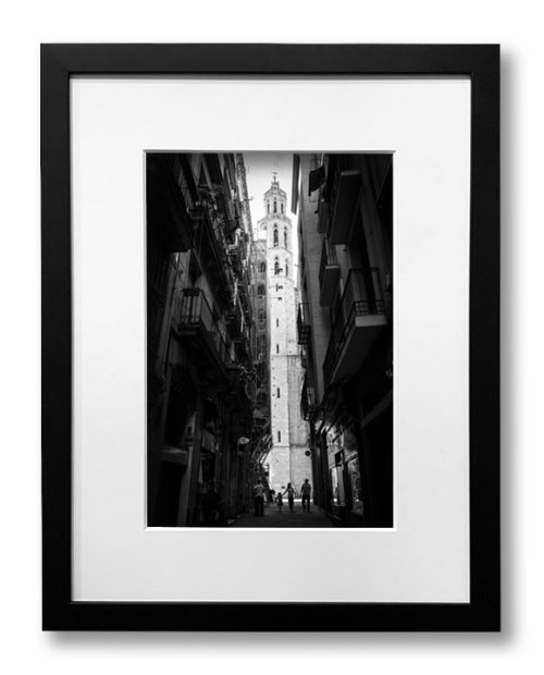 Barcelona Shadows II framed
