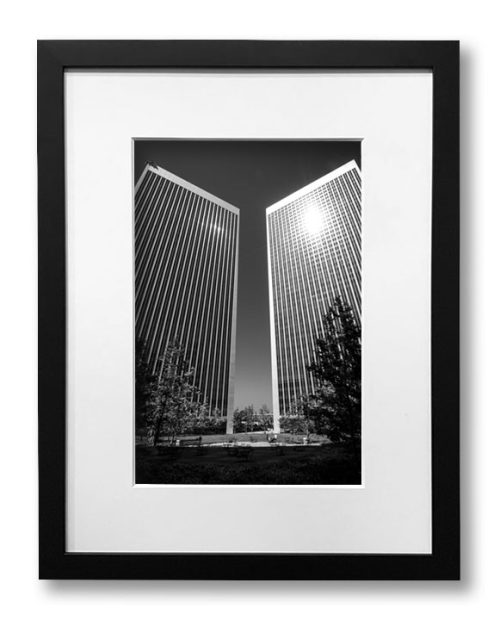 Twin Towers framed
