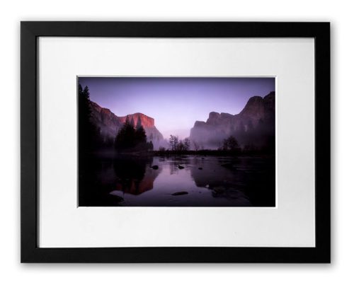 Mists in Yosemite framed